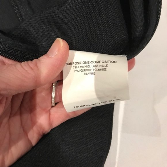 New Yves Saint Laurent runway wool crescent scoop neck bell sleeve mod minidress - Picture 15 of 16